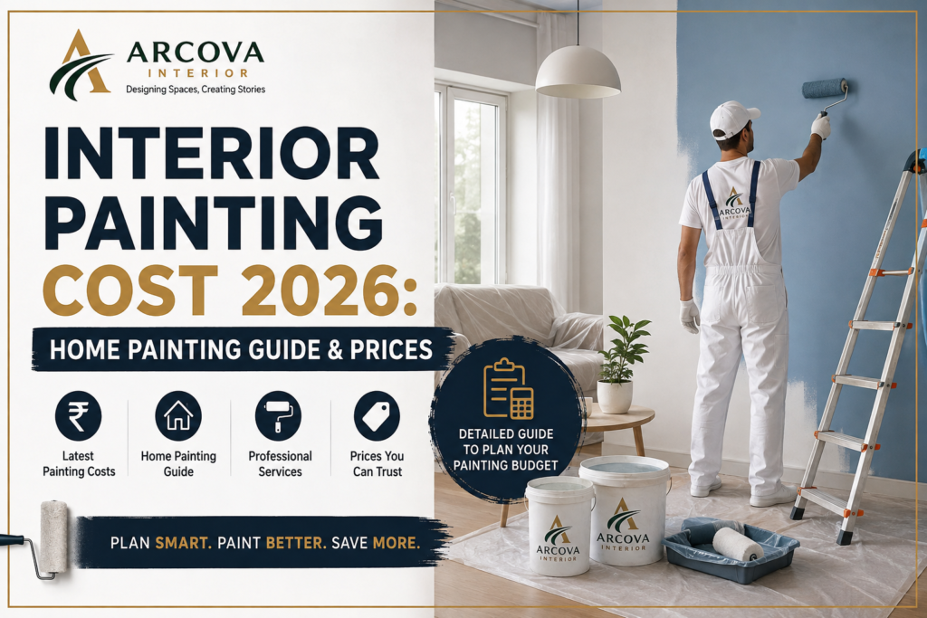 Interior painting cost 2026 home painting guide and prices by Arcova Interior